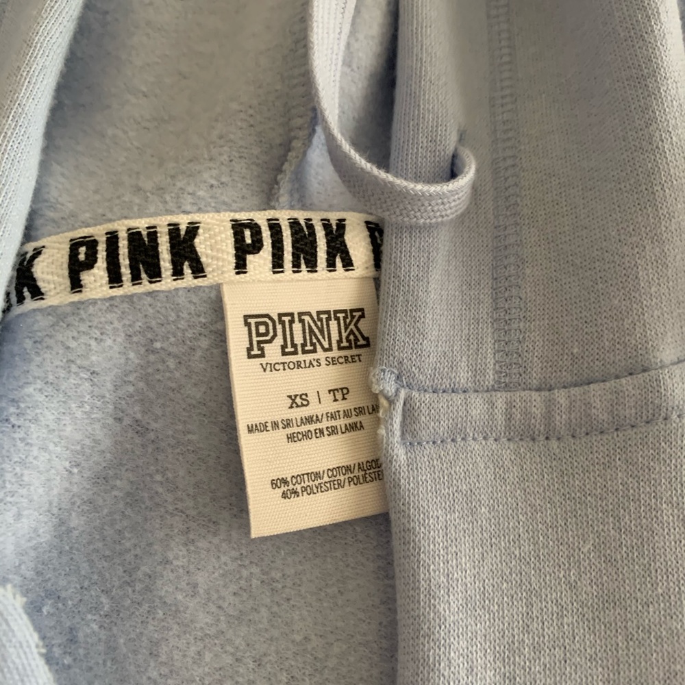 VS Pink light blue hoodie